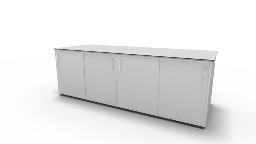 Billede af Skydedørsskabe JIVE - Bredde 160 cm - 4 rum (inkl. pladesokkel) - 3