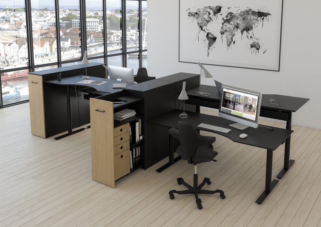 Billede af Maxi Tower JIVE med pennebakke - Højde 115 cm (3 rum) - Dybde 90 cm - 4