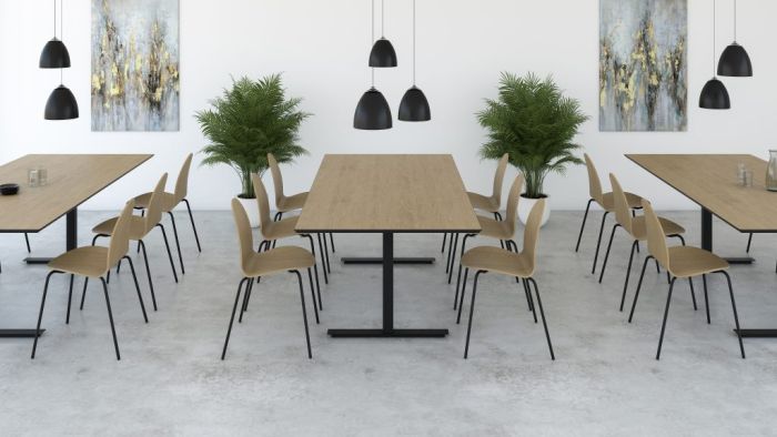 Billede af SQUARE auditorie- og kantineborde - 80x160 cm - 1}