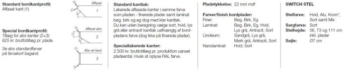 Billede af SWITCH møde-/cafeborde - Ø220 cm - Højde 73 cm - 4