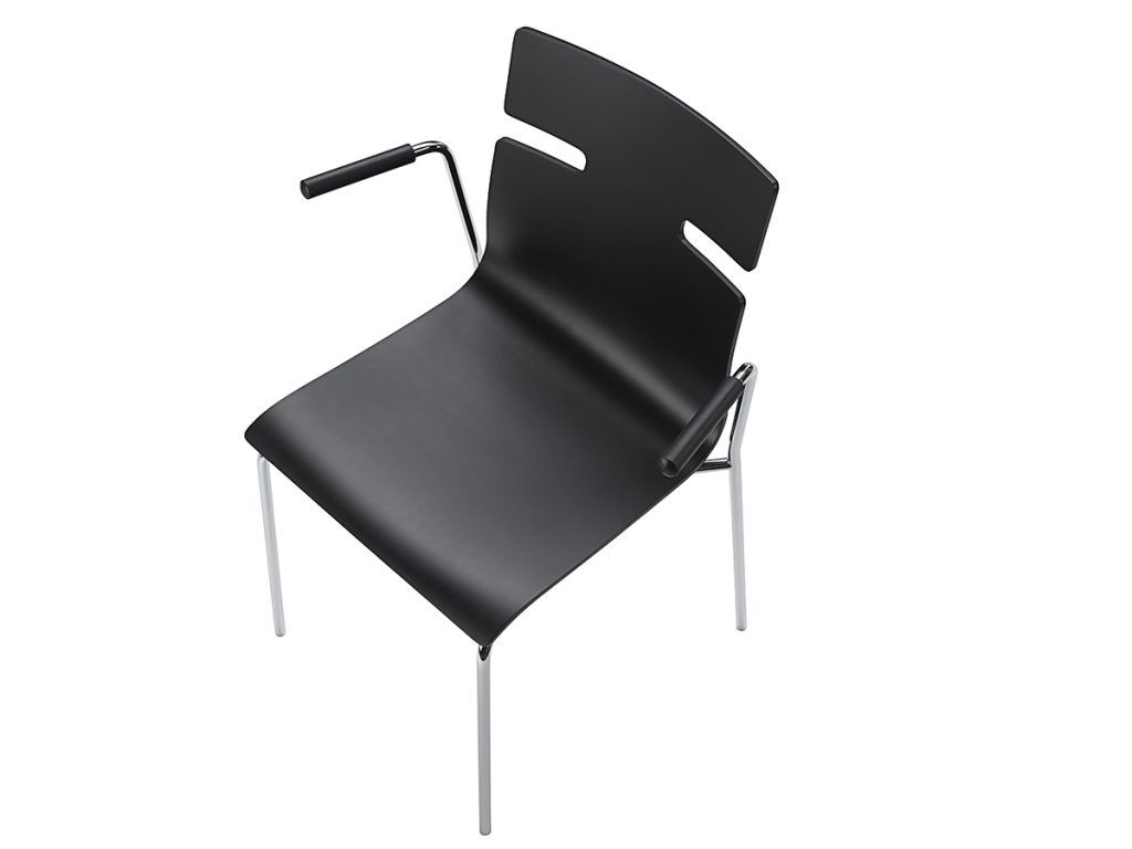 Billede af WHISPER stole med armlæn - Finer Eg - 4