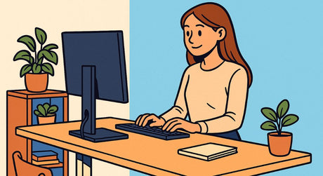 Sådan finder du den rigtige skrivebordshøjde