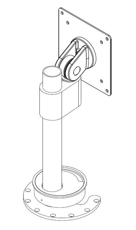 Billede af Monitorarm manuel - Med mini bordholder - 4