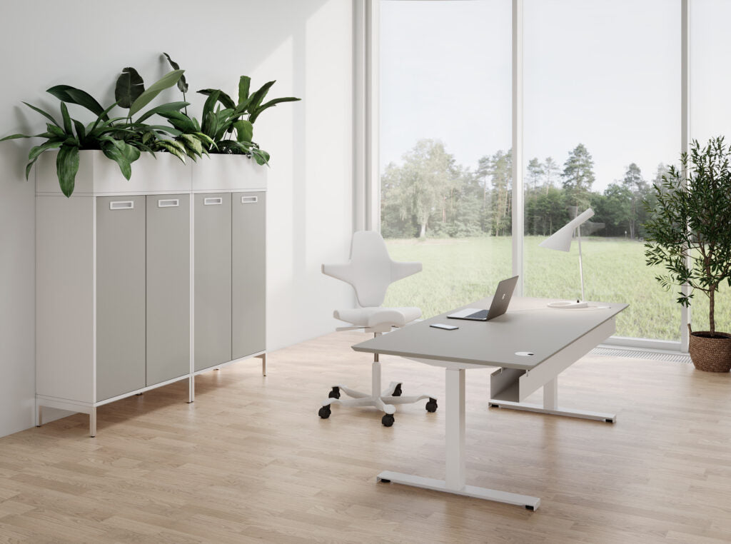 Hæve sænke bord Fumac SQUARE - Rektangulær - 180 x 90 cm