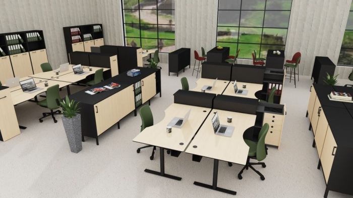 Billede af Bordplader til hæve sænkebord - Rektangulær - 180x90 cm - 3