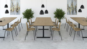 Billede af SQUARE auditorie- og kantineborde - 80x180 cm - 1}