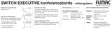 Billede af SWITCH EXECUTIVE Konferencebord Rektangulær Ekstra Dybde - 4