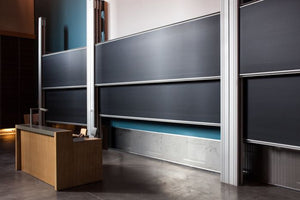 Billede af Hæve sænke tavle - Xilo - 1292 x 5000 mm - Søjler 3500 mm - 3